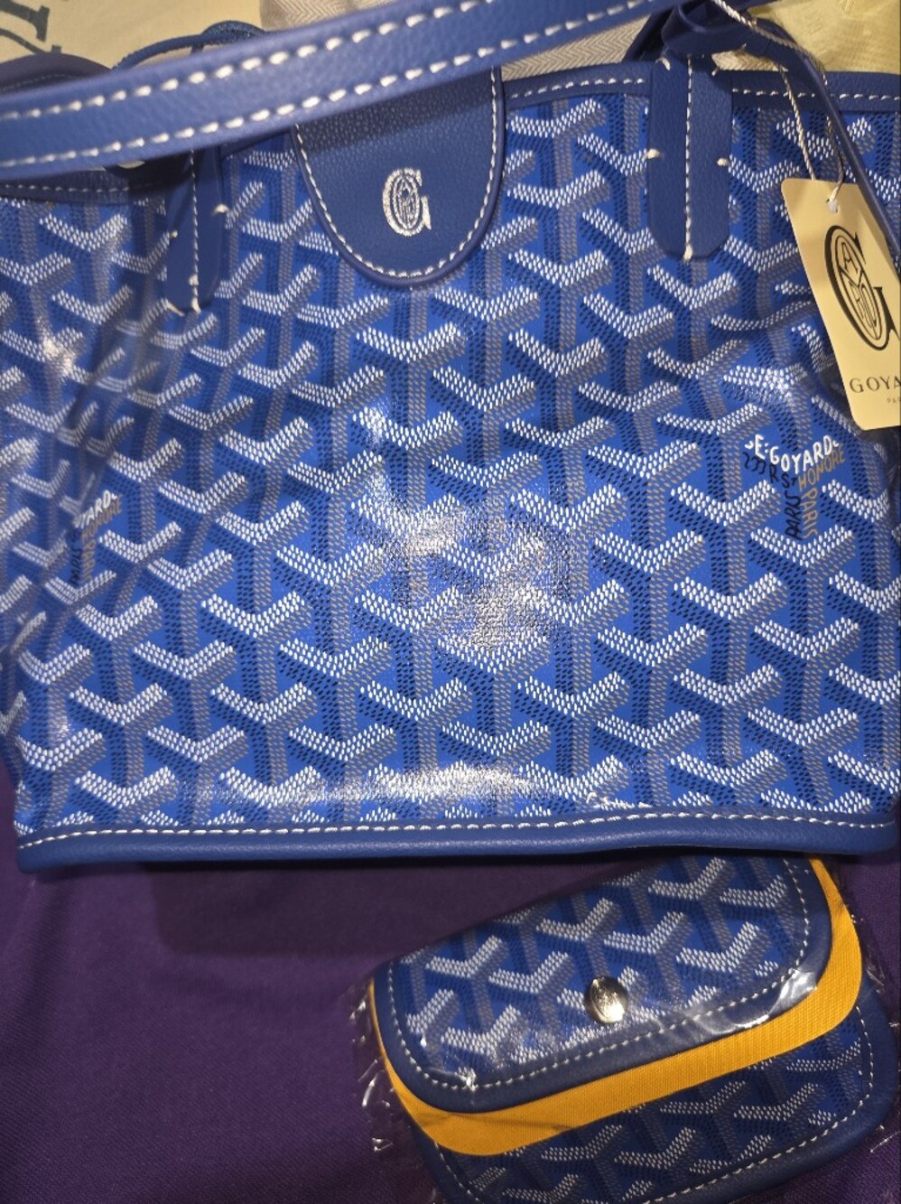 Small Blue Reverse Bag